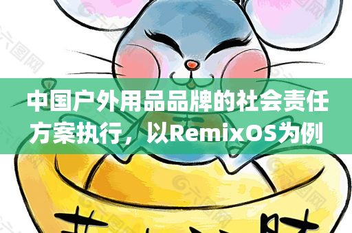 中国户外用品品牌的社会责任方案执行，以RemixOS为例