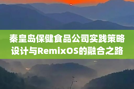 秦皇岛保健食品公司实践策略设计与RemixOS的融合之路