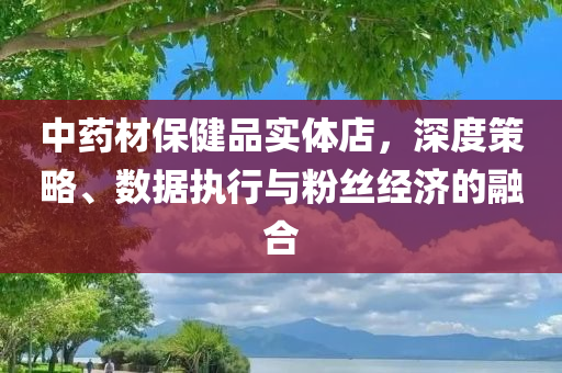 中药材保健品实体店，深度策略、数据执行与粉丝经济的融合