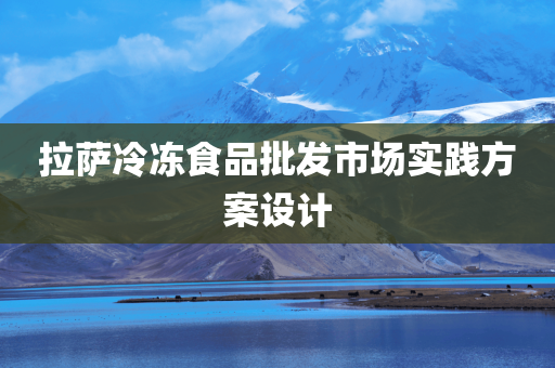 拉萨冷冻食品批发市场实践方案设计