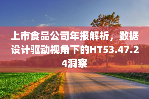 上市食品公司年报解析，数据设计驱动视角下的HT53.47.24洞察