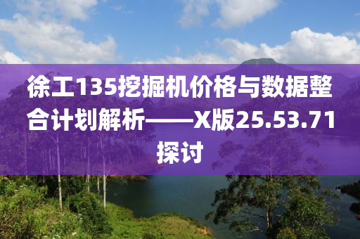 徐工135挖掘机价格与数据整合计划解析——X版25.53.71探讨