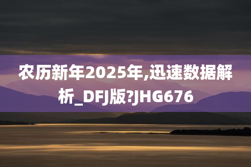 农历新年2025年,迅速数据解析_DFJ版?JHG676