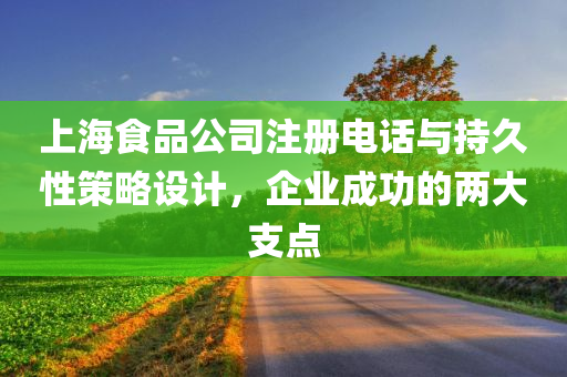 上海食品公司注册电话与持久性策略设计，企业成功的两大支点