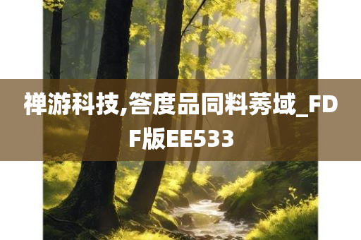 禅游科技,答度品同料莠域_FDF版EE533