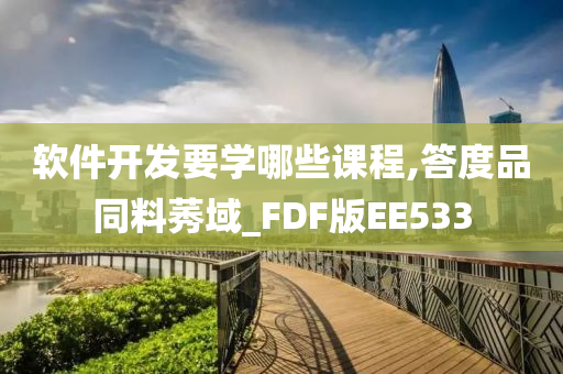 软件开发要学哪些课程,答度品同料莠域_FDF版EE533