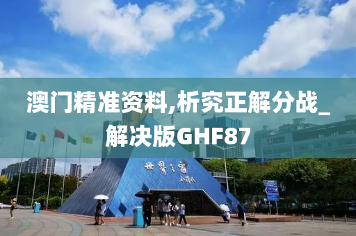 澳门精准资料,析究正解分战_解决版GHF87