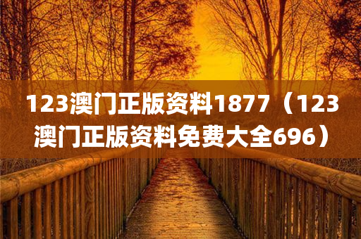 123澳门正版资料1877（123澳门正版资料免费大全696）