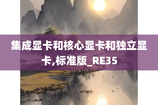 集成显卡和核心显卡和独立显卡,标准版_RE35