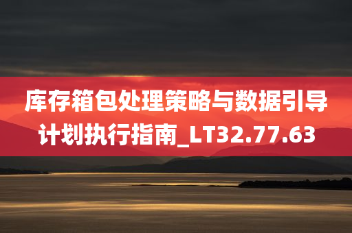 库存箱包处理策略与数据引导计划执行指南_LT32.77.63