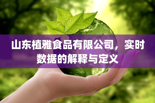 山东植雅食品有限公司，实时数据的解释与定义