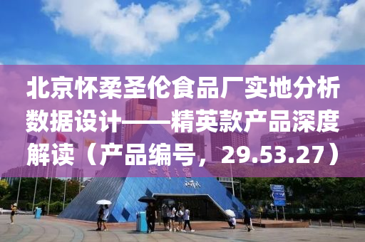 北京怀柔圣伦食品厂实地分析数据设计——精英款产品深度解读（产品编号，29.53.27）