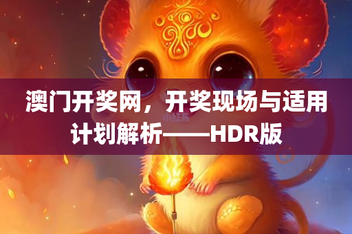 澳门开奖网，开奖现场与适用计划解析——HDR版