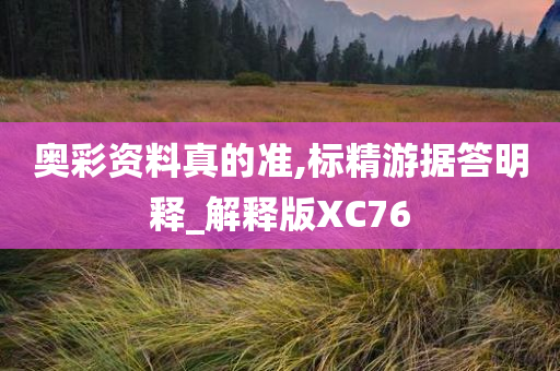 奥彩资料真的准,标精游据答明释_解释版XC76