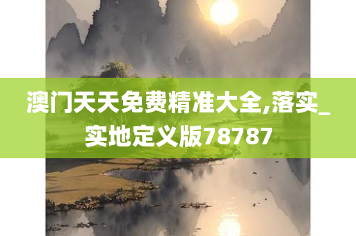 澳门天天免费精准大全,落实_实地定义版78787