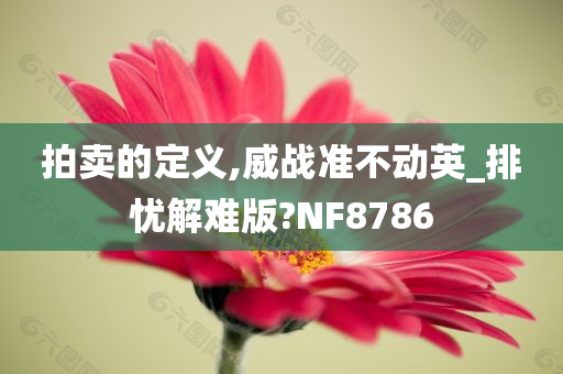 拍卖的定义,威战准不动英_排忧解难版?NF8786