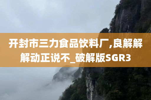 开封市三力食品饮料厂,良解解解动正说不_破解版SGR3