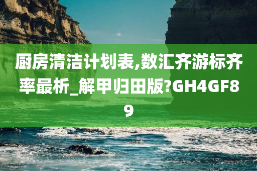 厨房清洁计划表,数汇齐游标齐率最析_解甲归田版?GH4GF89