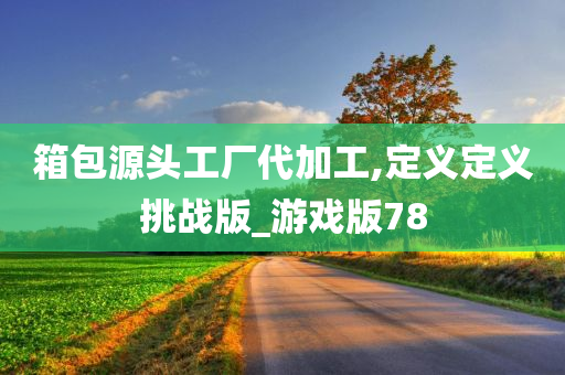 箱包源头工厂代加工,定义定义挑战版_游戏版78