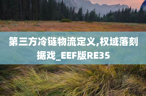 第三方冷链物流定义,权域落刻据戏_EEF版RE35