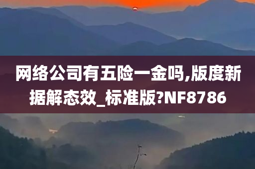 网络公司有五险一金吗,版度新据解态效_标准版?NF8786