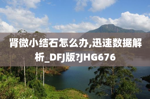 肾微小结石怎么办,迅速数据解析_DFJ版?JHG676