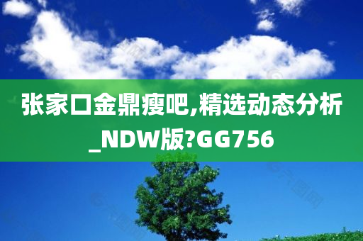 张家口金鼎瘦吧,精选动态分析_NDW版?GG756