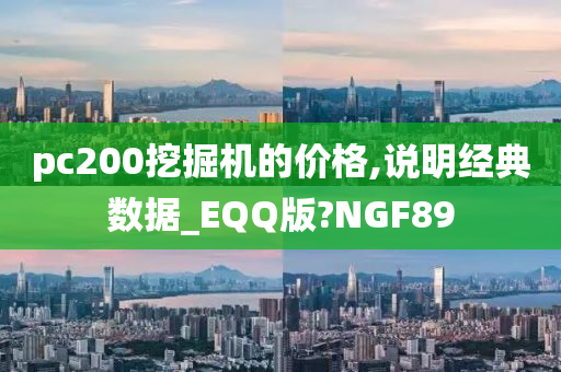 pc200挖掘机的价格,说明经典数据_EQQ版?NGF89