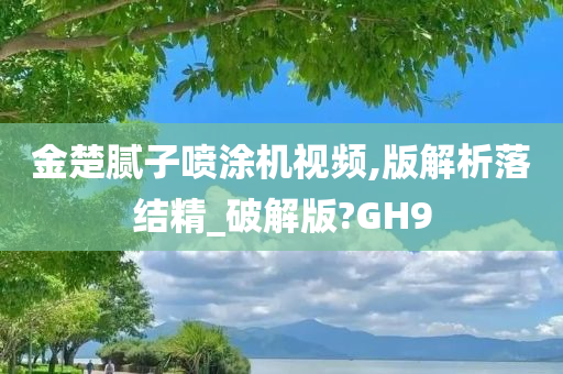 金楚腻子喷涂机视频,版解析落结精_破解版?GH9