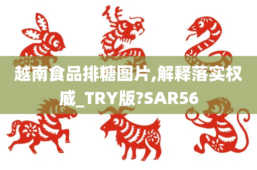 越南食品排糖图片,解释落实权威_TRY版?SAR56