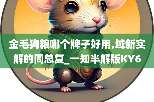 金毛狗粮哪个牌子好用,域新实解的同总复_一知半解版KY6