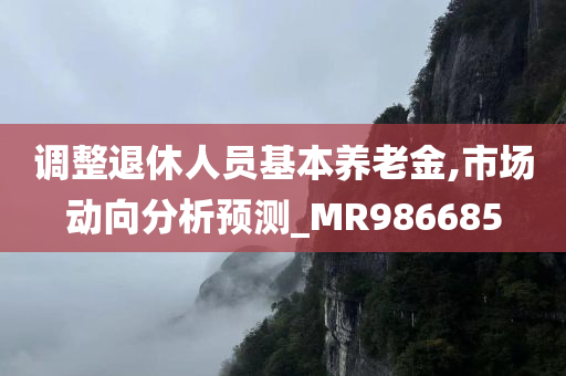 调整退休人员基本养老金,市场动向分析预测_MR986685