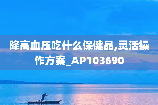 降高血压吃什么保健品,灵活操作方案_AP103690