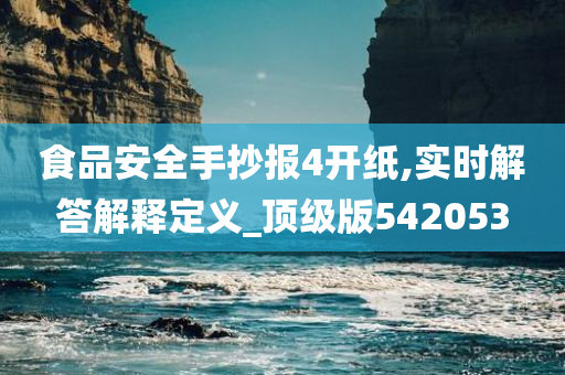 食品安全手抄报4开纸,实时解答解释定义_顶级版542053