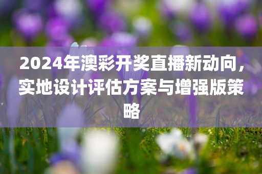 2024年澳彩开奖直播新动向，实地设计评估方案与增强版策略