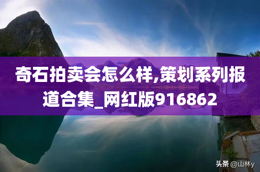 奇石拍卖会怎么样,策划系列报道合集_网红版916862