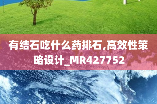 有结石吃什么药排石,高效性策略设计_MR427752