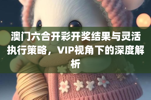 澳门六合开彩开奖结果与灵活执行策略，VIP视角下的深度解析