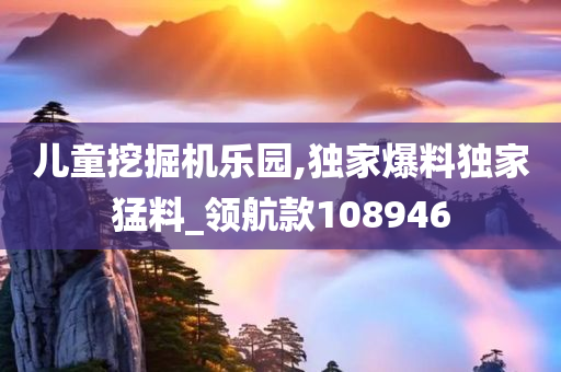 儿童挖掘机乐园,独家爆料独家猛料_领航款108946