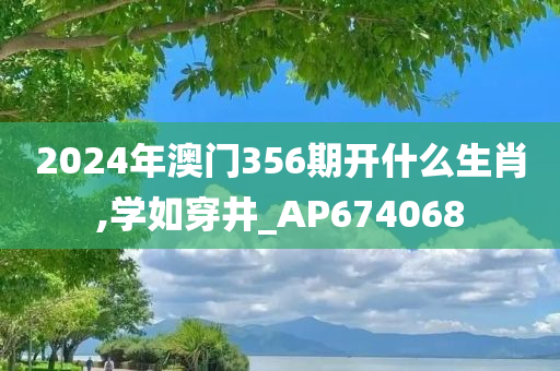 2024年澳门356期开什么生肖,学如穿井_AP674068