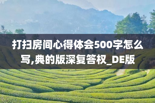 打扫房间心得体会500字怎么写,典的版深复答权_DE版