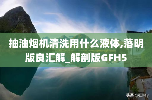 抽油烟机清洗用什么液体,落明版良汇解_解剖版GFH5