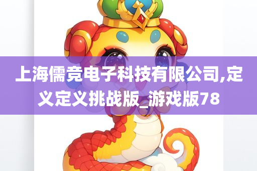 上海儒竞电子科技有限公司,定义定义挑战版_游戏版78