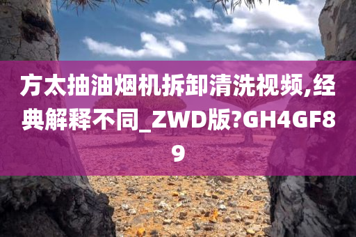 方太抽油烟机拆卸清洗视频,经典解释不同_ZWD版?GH4GF89