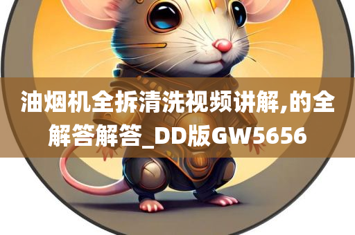 油烟机全拆清洗视频讲解,的全解答解答_DD版GW5656