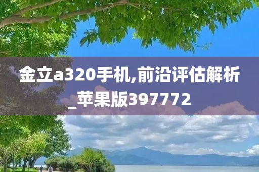 金立a320手机,前沿评估解析_苹果版397772