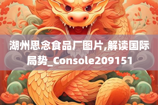 湖州思念食品厂图片,解读国际局势_Console209151