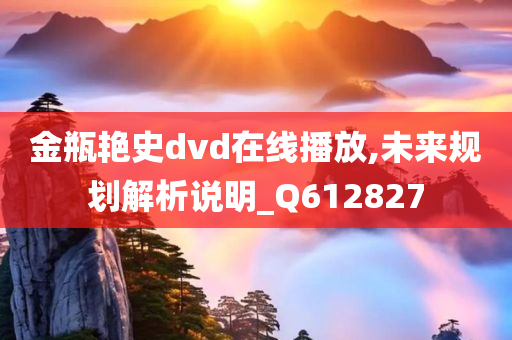 金瓶艳史dvd在线播放,未来规划解析说明_Q612827