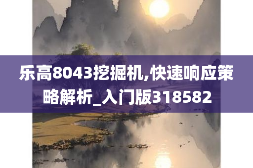 乐高8043挖掘机,快速响应策略解析_入门版318582