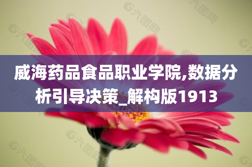 威海药品食品职业学院,数据分析引导决策_解构版1913